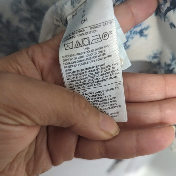 🏵️💚 Gap × LoveShackFancy Organic Cotton Cropped Shirt - Picture 9 of 10